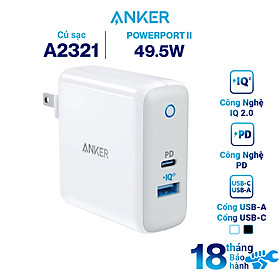 Mua Adapter Sạc 2 Cổng Anker PowerPort II 49.5W - A2321121