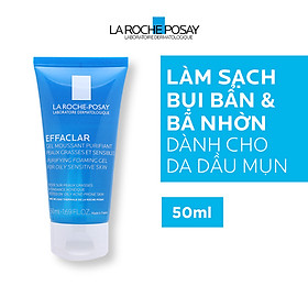 Bộ đôi kem giảm mụn chuyên biệt La Roche Posay Effaclar A.I 15ml và Gel rửa mặt dành cho da dầu mụn Effaclar Gel 50ml