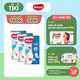 Combo 3 Gói Tã Dán Huggies Dry Gói Cực Đại XXL56 (56 Miếng) - Bao Bì Mới