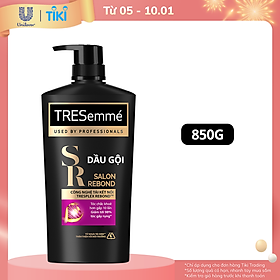 Dầu gội TRESEMME Salon Rebond Cho tóc hư tổn do tạo kiểu Công Nghệ Tái Kết Nối Giúp ngăn gãy rụng tóc 850g
