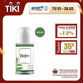 Lăn khử mùi chiết xuất thiên nhiên Refre Natural 40ml