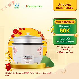 Mua Nồi Lẩu Điện Kangaroo KG271 (4.5L) - Trắng - Hàng chính hãng