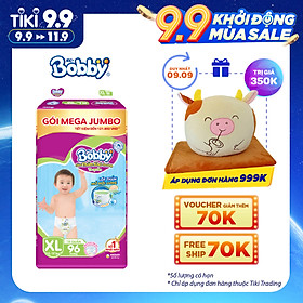 Chuỗi cửa hàng Mẹ & Bé 25 Tã Quần Bobby - Đệm Lưng Thấm Mồ Hôi XL96 (96 Miếng)