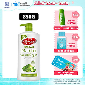 Sữa tắm detox Lifebuoy Matcha & Khổ qua 850g chiết xuất từ thiên nhiên