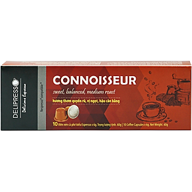 Cà phê Delipresso Connoisseur 10 viên