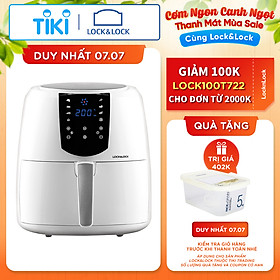 Nồi Chiên Không Dầu Lock&Lock EJF357WHT (5.2 Lít) – Hàng Chính Hãng