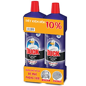 Combo 2 Chai Nước Tẩy Nhà Tắm Duck 900ml Siêu Tẩy