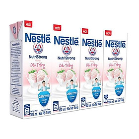 Thùng 48 hộp Sữa nước Nestlé Dâu Trắng 180ml / 12 Lốc