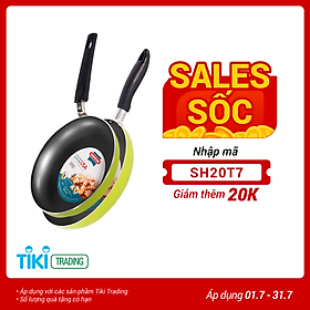 Bộ Chảo Sắc Màu Sunhouse CT1824C (18 - 24 cm) - Đen