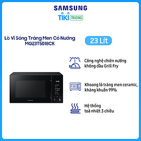 Lò Vi Sóng Tráng Men Samsung Có Nướng 23L MG23T5018CK - Hàng Chính Hãng