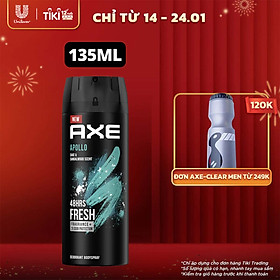 Xịt nước hoa toàn thân dành cho nam AXE Apollo (135ml)