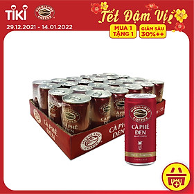 BÁO GIÁ Cà Phê Đen Highland | Shopee Lazada Sendo Tiki mới nhất 6 Thùng 24 Lon Cà Phê Đen Highlands Coffee (185ml/Lon)