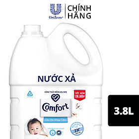 Nước xả vải em bé Comfort cho da nhạy cảm với công thức riêng dịu nhẹ 100% nguồn gốc thực vật, Chai 3.8L