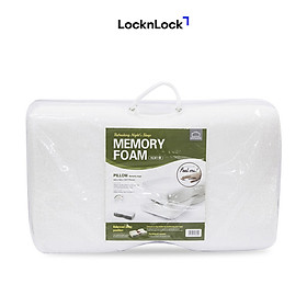 Gối Memory Foam 50D Hình Bướm Lock&Lock HLW113 (60 x 35 cm) - Trắng