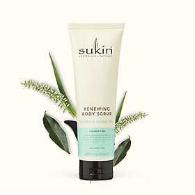 Kem tẩy tế bào chết cho cơ thể Sukin Renewing Body Scrub with Green Tea & Jojoba 200ml