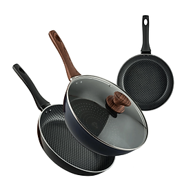 Mua Bộ Chảo Đa Năng Đáy Từ Nagakawa NAEC202628 (20cm & 26cm & 28cm Sâu Lòng) - Hàng Chính Hãng