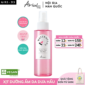 Xịt Dưỡng ARIUL Làm Dịu Và Cấp Ẩm Chiết Xuất Dưa Hấu Watermelon Hydro Vital Gel Mist 120ml
