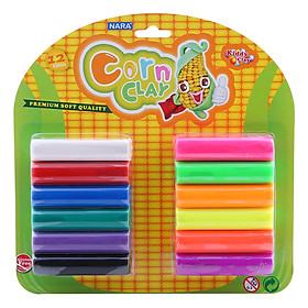 Đất Nặn Học Tập Bột Ngô 12 Màu Kiddy Clay CC-12 (270g)