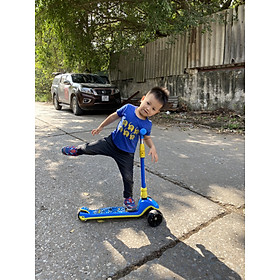 Xe trượt scooter Babyfast 3 bánh an toàn cho trẻ em của Babyhop chịu lực 90kg phù hợp cho cả bé trai và gái, bánh xe phát sáng vĩnh cửu, rèn luyện vận động, tăng chiều cao cho bé - Hàng chính hãng