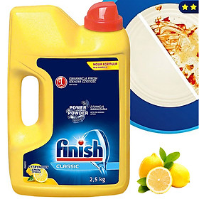 Bột rửa chén Finish Dishwasher Power Powder Lemon Sparkle 2,5 kg QT017384