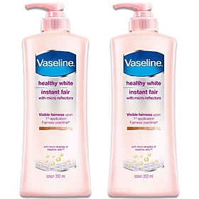 Combo 2 Sữa Dưỡng Thể Vaseline Trắng Da Tức Thì (350ml)