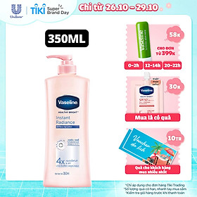 Sữa Dưỡng Thể 350Ml Vaseline Dưỡng Ẩm Sáng Da Instant Radiance Vi Chất