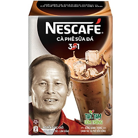 Cà phê hòa tan NESCAFÉ 3in1 Cà phê sữa đá - Hộp 10 gói x 20 g