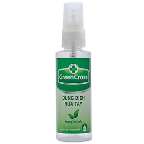 Xịt Rửa Tay Khô Green Cross Hương Trà Xanh Chai 70ml - 8936027440791