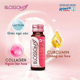 Nước uống collagen giúp sáng da, dạ dày khỏe Blossomy lốc 10 chai x 50ml