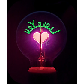 đèn sơi đốt edison I LOVE YOU