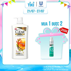 Dầu Gội Sạch Gàu Clear Botanique 9 Thảo Dược Quý (900g)
