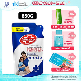 Sữa tắm Lifebuoy 850g Chăm sóc da dưỡng ẩm mềm mịn giúp bảo vệ khỏi 99.9%