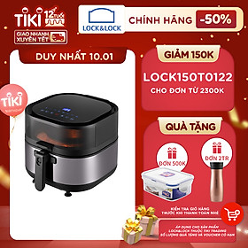 BÁO GIÁ Lock N Lock Nồi Chiên Không Dầu | Shopee Lazada Sendo Tiki mới nhất 54 Nồi chiên không dầu Lock&Lock EJF596BLK 7.2L - Hàng chính hãng