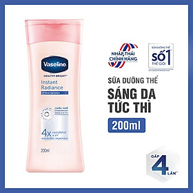 Sữa dưỡng thể sáng da tức thì VASELINE Healthy Bright Instant Radiance 200ML