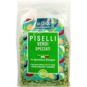 Đậu hà lan hữu cơ đã tách hạt Sottolestelle 500g Organic Green Pea