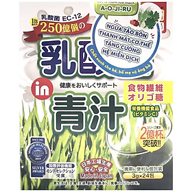 Bột mầm lúa mạch Aojiru lợi khuẩn Acid Lactic 72g 3g x 24 gói