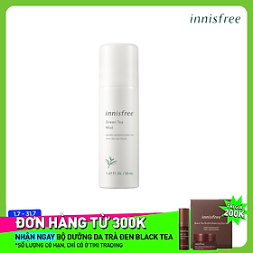 Xịt khoáng dưỡng ẩm từ trà xanh đảo Jeju Innisfree Green Tea Mist 50ml - NEW