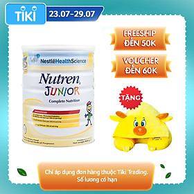 Sản phẩm dinh dưỡng y học NUTREN JUNIOR lon 800g - TẶNG Gối choàng cổ con hươu