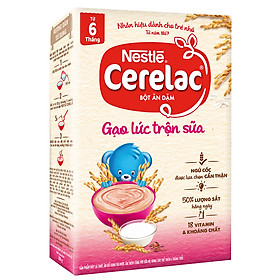Bột Ăn Dặm Nestlé Cerelac - Gạo Lức Trộn Sữa 200g