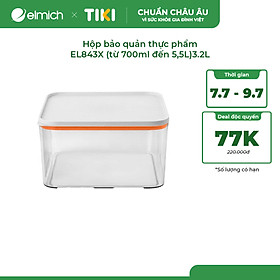 Hộp bảo quản thực phẩm EL843X (từ 700ml đến 5,5L)