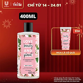 Sữa Tắm 400Ml Love Beauty And Planet Làm Sáng Da Majestic Glow Với 100% Tinh Dầu Hoa Hồng Bulgaria