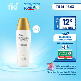 Sữa Chống Nắng Hằng Ngày Dưỡng Trắng Sunplay Skin Aqua Clear White SPF 50+, PA++++ (25g)