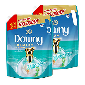 Combo 2 Nước Xả Vải Downy Đại Dương Xanh Dạng Túi 2.1L