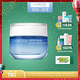 Kem dưỡng ẩm dành cho da thường và da khô Laneige Water Bank Moisture Cream Ex 50ml