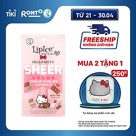 Son dưỡng Lipice Sheer Color (Phiên bản Hello Kitty giới hạn) + Tặng móc khóa Hello Kitty xinh xắn