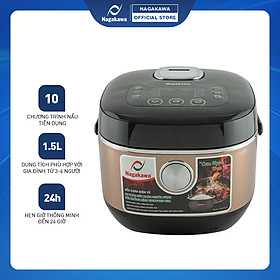 Nồi Cơm Điện Tử Nagakawa NAG0123 (1.5 Lít) - Hàng Chính Hãng