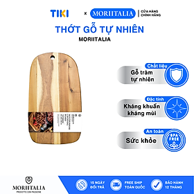 Mua Thớt gỗ đa dụng Moriitalia (Gỗ Tràm tự nhiên Acacia)  Đủ Size Lớn Nhỏ Băm Thái Chặt - Decor - Không Phủ Sơn nhiều - Hàng chính hãng