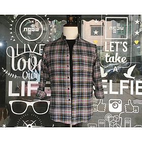 Áo sơ mi kẻ caro nam dài tay chất cotton dạ flannel shirt