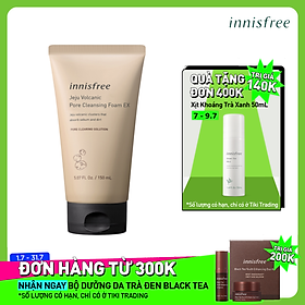 Sữa Rửa Mặt Se Khít Lỗ Chân Lông Innisfree Volcanic Pore Cleansing Foam Ex 150ml