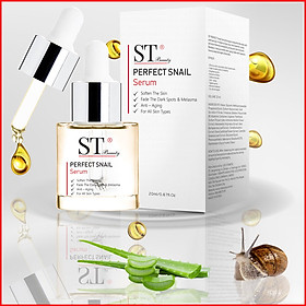 Tinh Chất Serum Ốc Sên ST Beauty: Phục hồi & Tái Tạo Da – Giảm Ngừa Mụn – Chống Lão Hóa – Se Khít Lỗ Chân Lông – ST Beauty PERFECT Snail Serum – Made in Korea